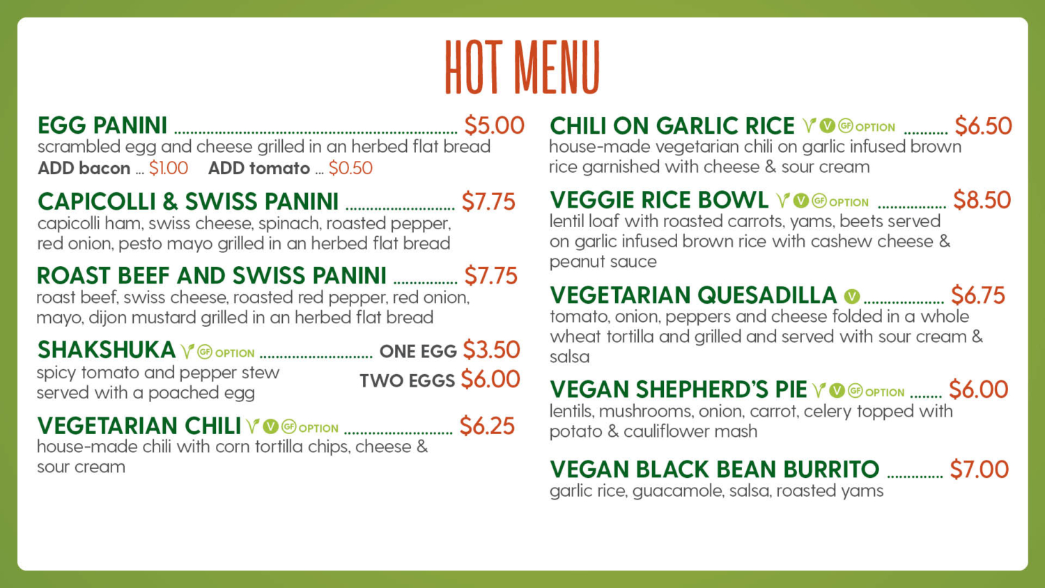 HFB Health Food Bar UVSS University of Victoria Students' Society