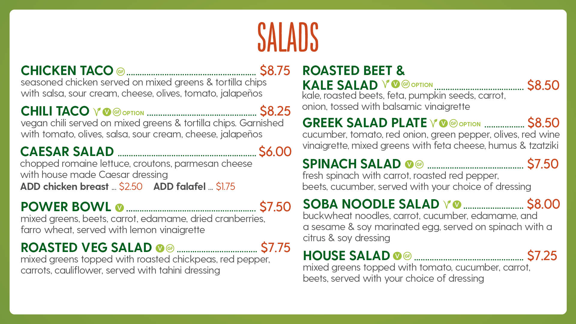 HFB Health Food Bar UVSS University of Victoria Students' Society