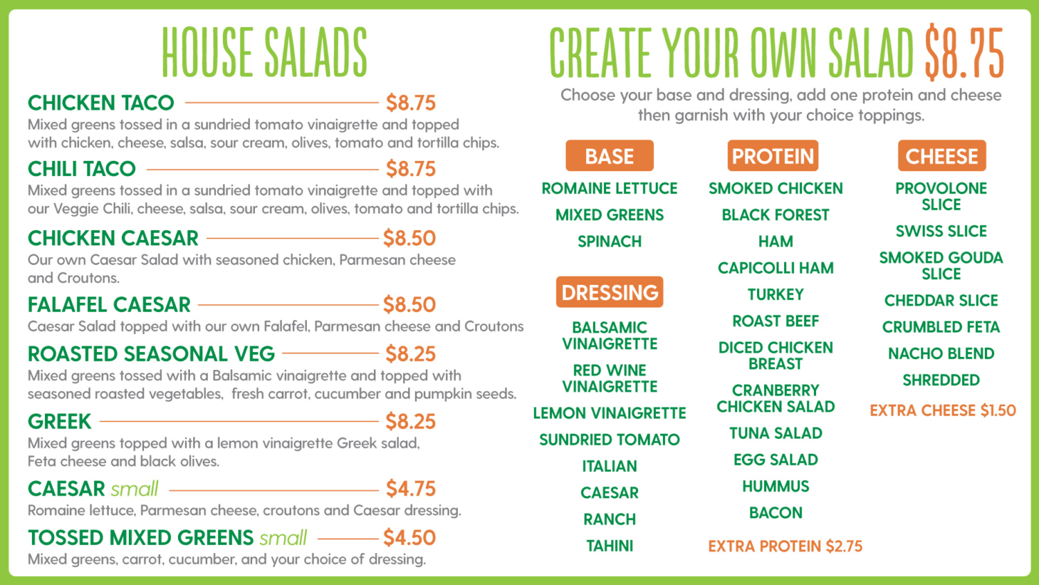 HFB Health Food Bar UVSS University of Victoria Students' Society